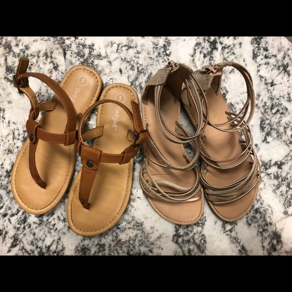 Cat & Jack Other - Little Girl Sandals (2 pairs)